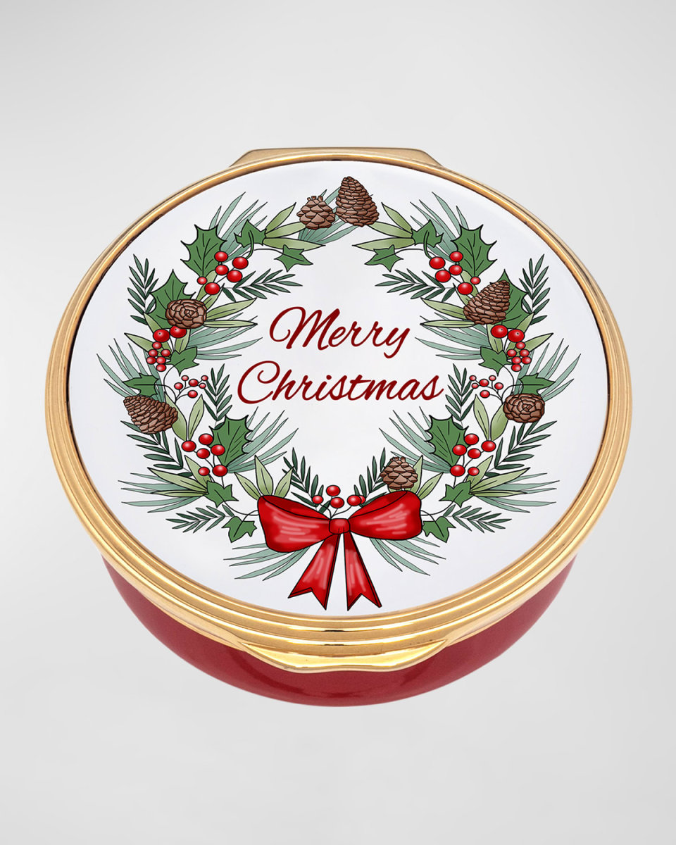 Merry Christmas Enamel Box
